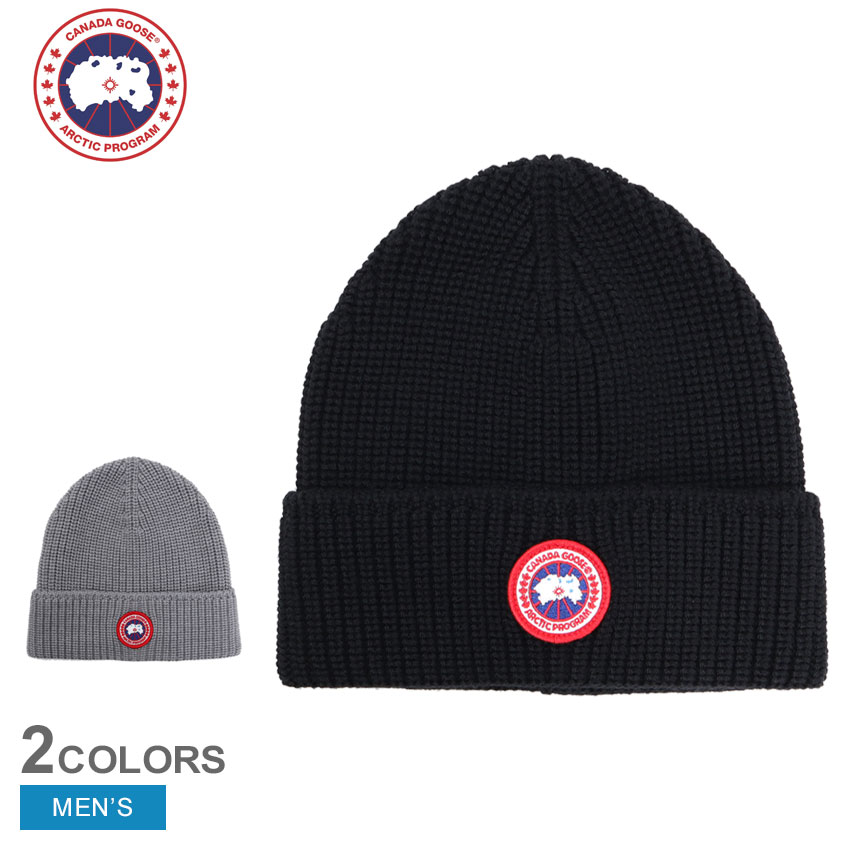 楽天VIA TORINO インポートブランドカナダグース ビーニー メンズ CANADA GOOSE リブ トゥック ニットキャップ 防寒 アウトドア 冬 ファッション 高級 暖かい 快適 ユニセックス 軽量 ブラック 黒 グレー 5026M RIB TOQUE BEANIE