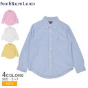 《40%OFFクーポン☆》ポロ ラルフローレン 長袖シャツ キッズ ジュニア 子供 POLO RALPH LAUREN コットン オックスフォード シャツ トッ...