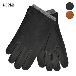 ԺŹʥݥUPաڤ椦ѥå ݥ ե   POLO RALPH LAUREN 쥶  ˥å  ֥ ե £ʪ ץ쥼 ʪ ̶ ̳ ץ ɴ ܳ ֥å  ֥饦  PG0121 LEATHER GLOVE KNIT CUFF