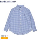 《40%OFFクーポン☆》ポロ ラルフローレン 長袖シャツ キッズ ジュニア 子供 POLO RALPH LAUREN ギンガム コットン ポプリン シャツ ト...