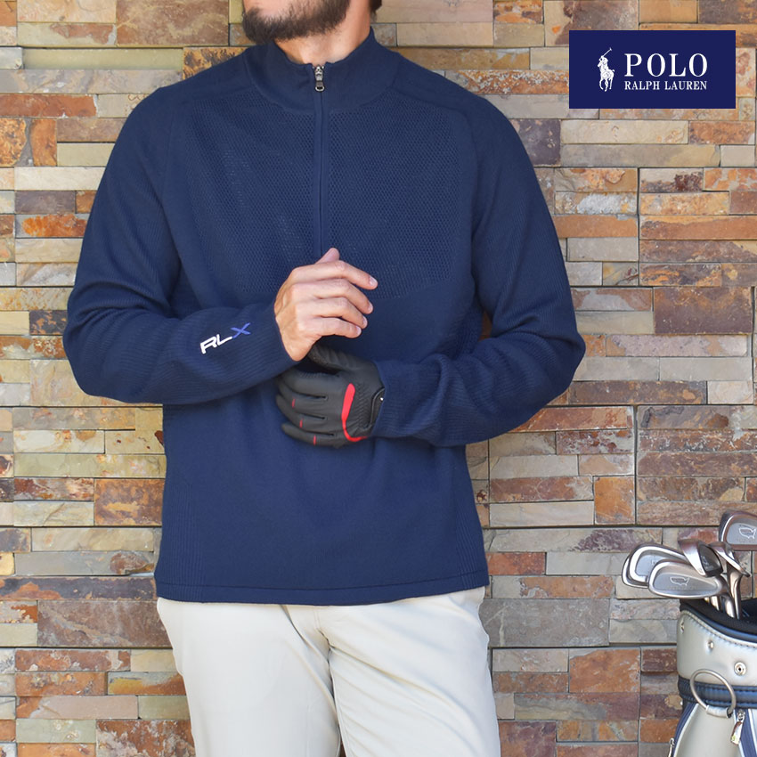 ラルフローレン 《今だけ！全品ポイントUP》ポロ ラルフローレン セーター ゴルフウェア メンズ POLO RALPH LAUREN ロングスリーブ サーモクール ハーフジップ セーター トップス 長袖 スポーティ 運動 スポーツ ブランド カジュアル 人気 おしゃれ ロゴ ジップアップ RXL