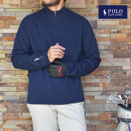 ポロ ゴルフ（ラルフ ローレン） ポロ ラルフローレン セーター ゴルフウェア メンズ POLO RALPH LAUREN ロングスリーブ サーモクール ハーフジップ セーター トップス 長袖 スポーティ 運動 スポーツ ブランド カジュアル 人気 おしゃれ ロゴ ジップアップ RXL