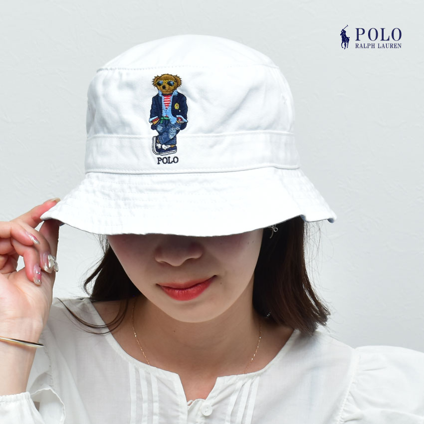 《20日限定！35％OFF》ポロ ラルフローレン バケットハット メンズ レディース POLO RALPH LAUREN Polo ベア ツイル バケット ハット 帽子 バケハ カジュアル シンプル クマ ポロベア 刺繍 刺しゅう ブランド カジュアル アウトドア レジャー おしゃれ