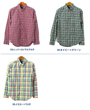 クーポンで150円OFF☆【POLO RALPH LAUREN】 ポロ ラルフローレン ワンポイント チェックシャツ 長袖 323 614625 ブルー 他 カジュアルシャツ トップス ウェア メンズ MEN レディース WOMEN 服