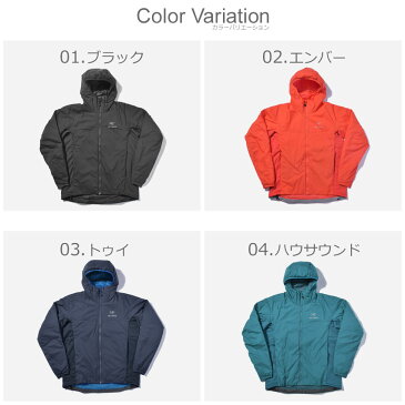 【限定クーポン配布】 ARC’TERYX アークテリクス 中綿ジャケット アトム LT フーディ ATOM LT HOODY 24477 メンズ アウター ブランド シンプル カジュアル アウトドア スキー トレッキング 山岳 登山 山登り 長袖 防寒 防水 防風 黒 紺 黄 青