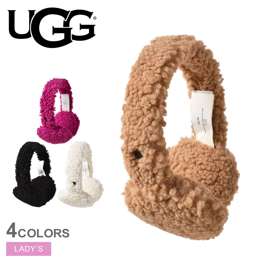 アグ 耳あて レディース UGG SHERPA EARMUFF イヤーマフラー 防寒 冬物 プレゼント 贈り物 クリスマス シンプル カジュアル 保温 モコモコ ブラック 黒 ベージュ ホワイト 白 パープル 20072のサムネイル