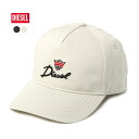 ディーゼル 《今だけ！全品ポイントアップ中》ディーゼル キャップ メンズ レディース DIESEL C-DAAN HAT ユニセックス 帽子 キャップ ベースボールキャップ スナップバック ブランド シンプル カジュアル プレゼント ギフト アクセサリー 人気 刺繍 ブラック 黒 ホワイト 白