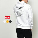 ディーゼル ディーゼル スウェットパーカー メンズ DIESEL S-GINN HOOD K26 SWEAT SHIRT トップス ブランド スエット フーディー フード プルオーバー 長袖 裏毛 裏パイル おしゃれ フレンチテリー カジュアル ロゴ ウェア ウエア ホワイト 白