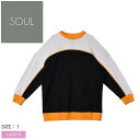 《限定クーポン配布》ソウル スウェット レディース SOUL スウェットシャツ トップス 長袖 ロングスリーブ L/S トレーナー スエット カジュアル エレガント スタイリッシュ レトロ モダン フェミニン ガーリー おしゃれ かわいい ブラック 黒 ホワイト 白