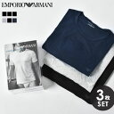 《限定クーポン配布》エンポリオ アルマーニ Tシャツ 3枚セット 半袖 インナー アンダーウェア メ ...