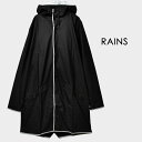 レインズ ジャケット ユニセックス RAINS CLASSIC RAIN LONG JKT REFLECTIVE ジャケット ウェア レインウェア 長袖 羽織 スポーツ フード 透湿 防水 撥水 トレーニング ブランド メンズ レディース シンプル 雨 ロゴ 梅雨 運動 ブラック 黒