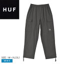 ハフ カーゴパンツ メンズ HUF HUF LEISURE CARGO PANT ボトムス ズボン 長ズボン パンツ ロングパンツ ウエストゴム ポケット ワンポイント 無地 ロゴ ストリート シンプル カジュアル スケーター スケボー スポーティ おしゃれ ブランド