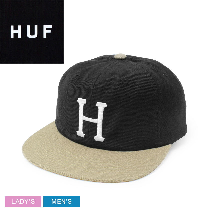 楽天VIA TORINO インポートブランドハフ キャップ メンズ レディース HUF HUF SET CLASSIC H 6 PANEL HAT 帽子 フラットバイザー 6パネル ブランド ロゴ 刺繍 刺しゅう おしゃれ カジュアル シンプル ストリート スケート スケーター スケボー ストラップバックキャップ
