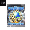 《10%処分クーポン》【ネコポス配送】ハフ ステッカー HUF ワールドワイド チャンピオン ステッカー シール カスタム スケボー スケートボード スポーツ ...