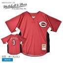 《5/1限定！複数買いで最大P20倍》》ミッチェルアンドネス ユニフォーム メンズ MITCHELL ＆ NESS ウエア トップス ベースボールジャージ ストリート ブランド カジュアル アメカジ スポーティ ロゴ 半袖 人気 メッシュ レッド 赤 ホワイト 白 ABPJ3338-CRE07KGJSCAR MLB KEN