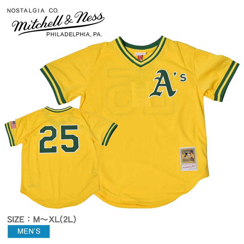 ԺʥݥUP ˥ե ץꥫ ߥå륢ɥͥ  Mitchell & Ness MLB AUTHENTIC MARK MCGWIRE OAKLAND ATHLETICS 1990 PULLOVER JERSEY  ȥåץ ޡޥ磻 MLB ١ܡ른㡼 ƥå