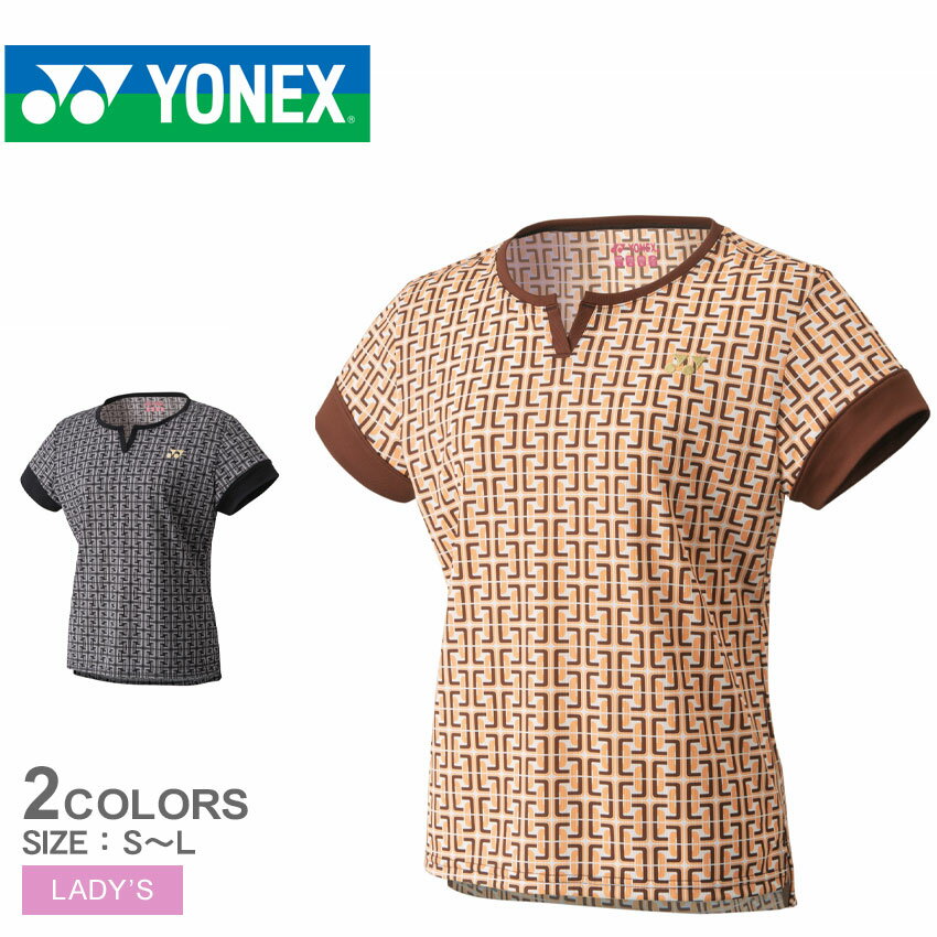 《アイテム名》 ヨネックス 半袖Tシャツ YONEX レディース ウィメンズゲームシャツ 20729 《ブランドヒストリー》 1958年、創業者・米山稔が木製品の製造販売を行う米山製作所を創業。 67年ヨネヤマラケット、74年ヨネックススポーツと改称し、 82年に現社名のヨネックスになりました。バドミントンやテニス用品を主力に圧倒的なシェアを誇り、現在ではゴルフ・サッカーなど幅広いスポーツ事業に力を入れています。 《アイテム説明》 ヨネックスより「ウィメンズゲームシャツ」です。・ベリークール：キシリトールと汗が反応することで-3度の涼感。・UVカット：紫外線をシャットアウト。・吸汗速乾：乾いているから、攻められる。・制電 《カラー名/カラーコード/管理No.》 01.ブラウン/015/"24171055" 02.ブラック/007/"24171056" メーカー希望小売価格はメーカーサイトに基づいて掲載しています。 製造・入荷時期により、細かい仕様の変更がある場合がございます。上記を予めご理解の上、お買い求め下さいませ。 関連ワード： カジュアル 半袖 トップス ウェア UVカット 吸汗 速乾 制電 キシリトール 冷感 涼感 シンプル おしゃれ スポーティ スポーツ 運動 ブランド テニス バドミントン トレーニング 部活 運動部 ユニセックス date 2023/06/07Item Spec ブランド YONEX ヨネックス アイテム 半袖Tシャツ スタイルNo 20729 商品名 ウィメンズゲームシャツ 性別 レディース 原産国 Japan 他 素材 ポリエステル100％ 採寸 単位(cm) 身長 胸囲 S 152〜158 76〜84 M 157〜163 79〜87 L 162〜168 82〜90 ※上記サイズは、実際に同一の商品を採寸した結果です。 商品によっては個体差がありますので誤差がでることが御座いますので参考目安としてご覧下さい。また、測定方法によっても誤差が生じますので、予めご了承ください。 サイズについて詳しくはこちらをご覧下さい。 当店では、スタジオでストロボを使用して撮影しております。商品画像はできる限り実物を再現するよう心掛けておりますが、ご利用のモニターや環境等により、実際の色見と異なる場合がございます。ご理解の上、ご購入いただけますようお願いいたします。