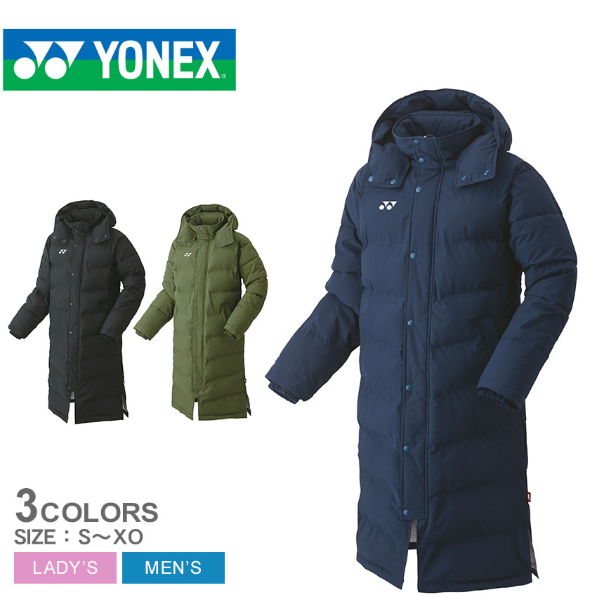 《限定クーポン配布》ヨネックス ベンチコート メンズ YONEX ユニベンチコート S M L O XO 秋 冬 サッカー 野球 ベースボール スポーツ 運動 部活 アウター ジャンパー 防風 防寒 はっ水 撥水 制電 ヒートカプセル ブランド 定番 カーキ グリーン ブラック