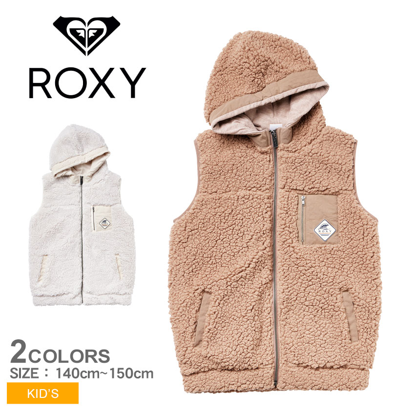 《今だけ！全品ポイントUP》ロキシー ベスト キッズ ジュニア 子供 ROXY キッズ ボアベスト  ...