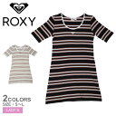 《限定クーポン配布》ロキシー ワンピース レディース ROXY SUNNY DAY DRESS ワンピース トップス ワンポイント 半袖 カジュアル サーフ 刺繍 おしゃれ ルームウェア ロゴ ブランド 定番 ボーダー マルチカラー ブラック 黒 グレー RDR232020