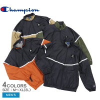 《限定10%OFFクーポン》チャンピオン ウインドブレーカー メンズ CHAMPION ジップジャケット アウター ジップアップ 撥水 防寒 ウエア トップス 長袖 ブランド シンプル カジュアル アメカジ アウトドア スポーティ スポーツ 運動 カーキ ベージュ ブラック 黒