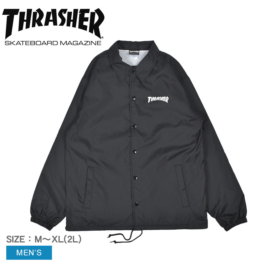 スラッシャー コーチジャケット メンズ スラッシャー コーチジャケット メンズ THRASHER マグコーチジャケット ウエア ウェア 上着 羽織 ストリート ロゴ アウトドア レジャー キャンプ カジュアル スポーティ スポーツ 長袖 スケートボード スケート スケボー