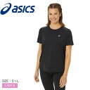 アシックス 半袖Tシャツ レディース ASICS ROADランニングハンソデシャツ 通気性抜群のウェア 吸汗速乾素材 軽量スポーツシャツ メッシュパネル搭載 リ...