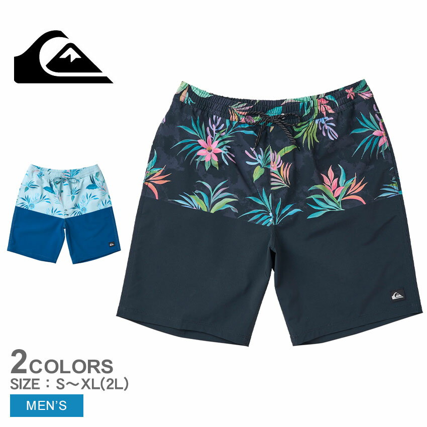 《限定クーポン配布》【ネコポス配送】クイックシルバー ボードショーツ メンズ QUIKSILVER TROPIC FEVER VOLLEY 20NB サーフトランクス サーフパンツ ハーフパンツ アロハパンツ パンツ ボトムス 短パン サーフ サーフィン サーファー 海 川 海水浴