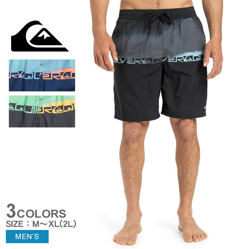 クイックシルバー ボードショーツ メンズ QUIKSILVER EVERYDAY WORDBLOCK VL 19 水着 ハーフパンツ ショーツ ボトムス 半ズボン パンツ ブランド シンプル サーフ サーフィン サーファー ビーチ アウトドア レジャー 海 川 マリンスポーツ