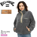 《限定クーポン配布》ビラボン ボアジャケット レディース BILLABONG HORIZON MOCK NECK アウター フリースジャケット ジャケット ボアフリース ハーフジップ プルオーバー 上着 シンプル ロゴ ジップアップ 防寒 長袖 カジュアル ブランド サーフ スポーティー