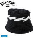 《限定クーポン配布》ビラボン バケットハット メンズ BILLABONG KNIT HAT ハット ニット リブニット 小物 ロゴ ブランド カジュアル シンプ...
