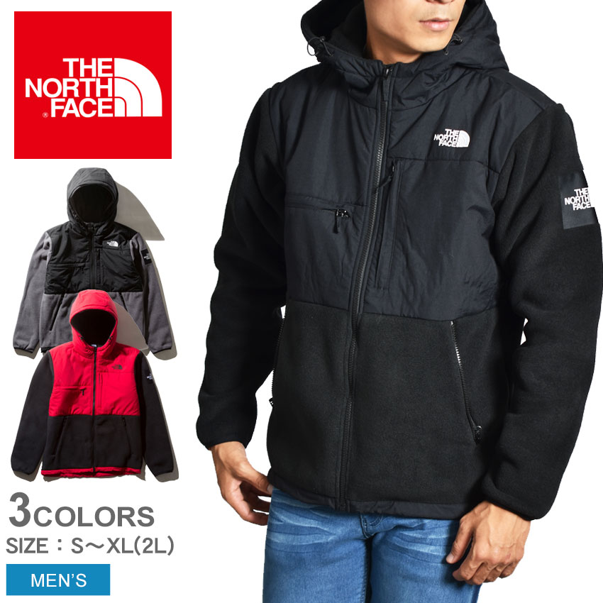 限定クーポンで割引★ ザ ノースフェイス アウター THE NORTH FACE メンズ フリース ジャケット デナリ フーディ DENALI HOODIE NA71952 フード パーカー フルジップ カジュアル アウトドア ブランド キャンプ 静電ケア 上着 保温 登山 黒 赤 バレンタイン