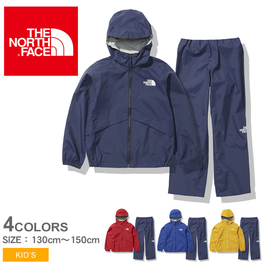 《全品対象クーポン配付》ザ ノースフェイス レインウェア キッズ ジュニア 子供 THE NORTH FACE レインテックス ユリイカ セットアップ ジャケット アウター 上着 パンツ 上下セット 防水 雨 羽織 カジュアル アウトドア 登山 人気 ブランド レッド ブルー sale