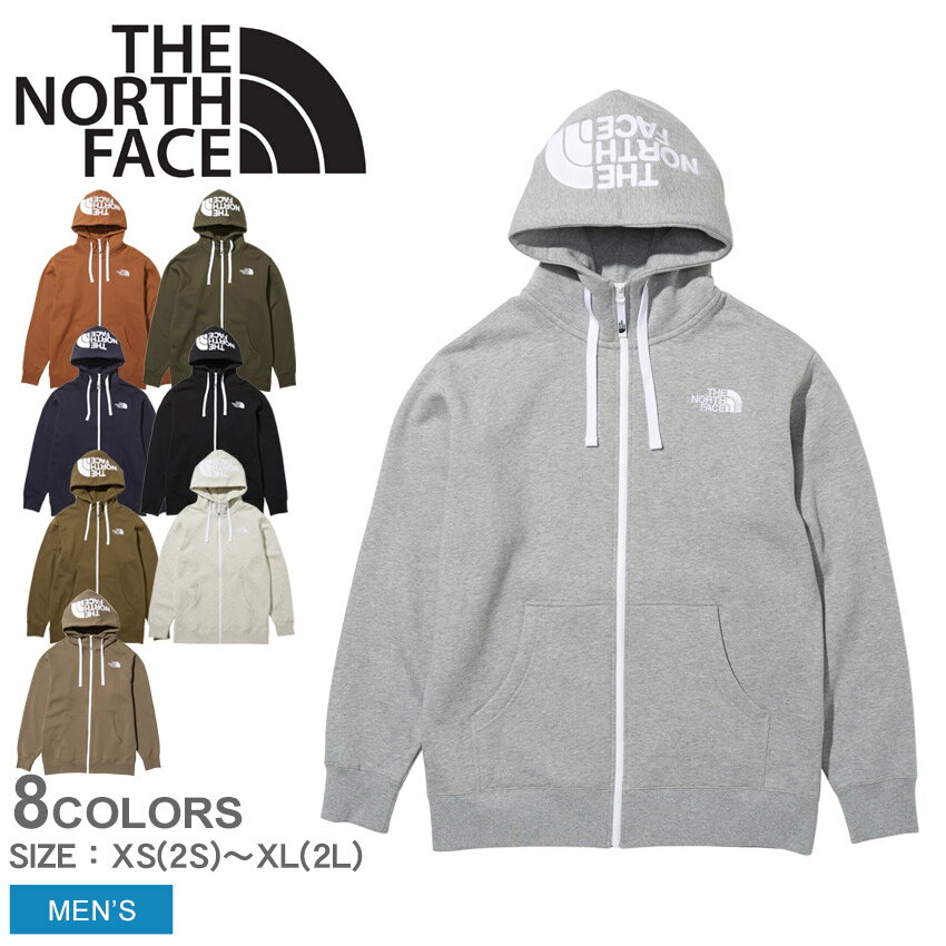 《今だけ！店内全品ポイントUP》ノースフェイス パーカー メンズ THE NORTH FACE リアビュー フルジップ フーディ アウター トップス スウェット スエット ウエア ノースフェース ブランド アウトドア レジャー カジュアル シンプル ロゴ 上着 羽織 裏起毛 速乾 ネイビー