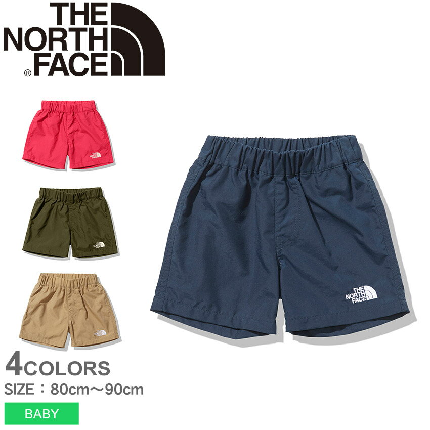 《クーポンで4,399円》【ゆうパケット配送】ノースフェイス ショートパンツ ベビー ベビー服 キッズ 80cm 90cm 水陸両用パンツ 水着 男の子 女の子 ピンク アウトドア 海 プール キャンプ 川辺 THE NORTH FACE ベビークラスファイブショート B Class V Short NBB42155