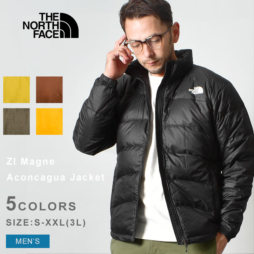 《クーポンで10％OFF》ザ・ノース・フェイス ダウンジャケット メンズ THE NORTH FACE ジップインマグネアコンカグアジャケット アウター アウトドア ウェア キャンプ トレッキング デイリー フェス ダウン アクティビティ 撥水 黄色 登山 野外 防寒 長袖 保温 はっ水