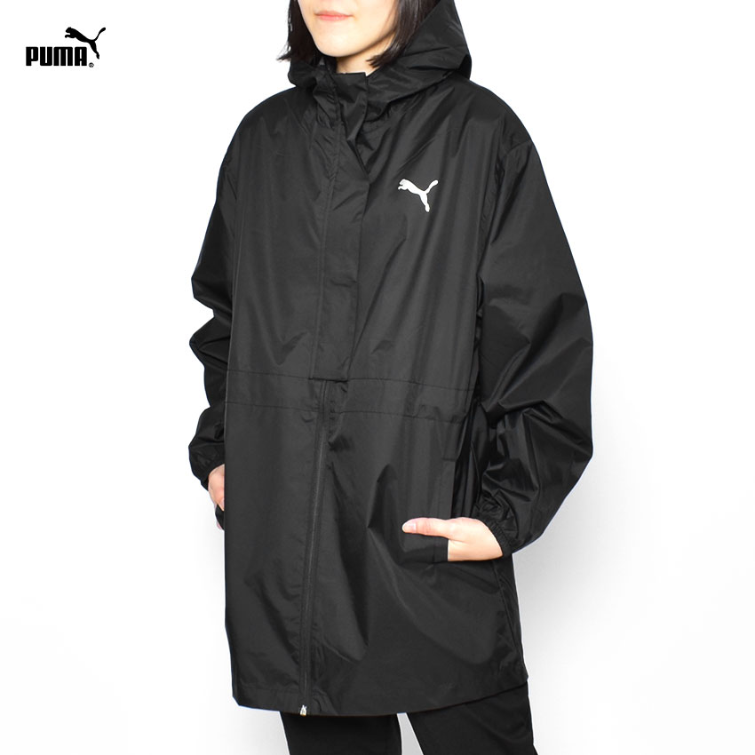 クーポンで200円OFF☆プーマ アウター レディース PUMA レインジャケット アウター ジャケット 防寒 上着 レイン 雨 防水 アウトドア キャンプ レジャー 通勤 通学 カジュアル ブラック 黒 846299