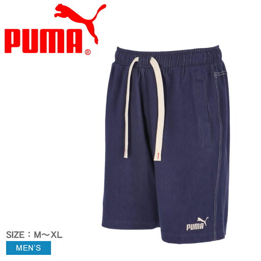プーマ ハーフパンツ メンズ PUMA CORE HERITAGE デニムライクショートパンツ 半ズボン ハーパン デニム風 ショートパンツ ストレッチ 伸縮 伸びる ゆったり 楽ちん シンプル ブランド ネイビー 紺 686853 プーマ ハーフパンツ メンズ PUMA CORE HERITAGE デニムライクショートパンツ 半ズボン ハーパン デニム風 ショートパンツ ストレッチ 伸縮 伸びる ゆったり 楽ちん シンプル ブランド ネイビー 紺 686853