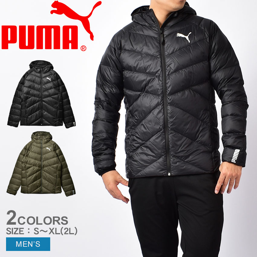 《クーポンで12,060円！》プーマ アウター ダウン メンズ PUMA PWRWARM 軽量 コンパクト パッカブル アウトドア 旅行 ライト ダウンジャケット ジャケット ブランド スポーティ シンプル スポーツ フード 上着 防寒 はっ水 撥水 持ち運び