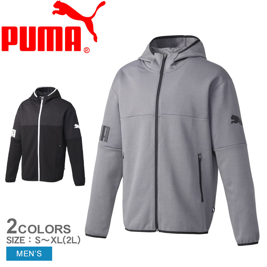 プーマ 《今だけ！店内全品ポイントUP》プーマ パーカー メンズ PUMA POWER キャット フーデッド ジャケット ウエア スウェット スエット パーカー フルジップ フード付 ブランド カジュアル スポーティ スポーツ 運動 シンプル ロゴ スポーツウェア トレーニングウェア 上着