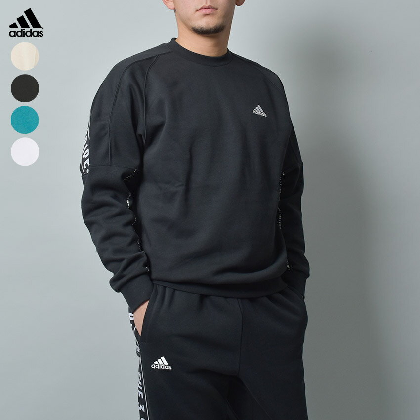 《3日間限定SALE開催中》アディダス スウェット メンズ ADIDAS ワーディング ルーズフィット フリース スウェットシャツ ジェンダーニュートラル スポーツウェア ウエア トップス フリース 裏起毛 長袖 スポーティー シンプル カジュアル ロゴ ブランド 部屋着