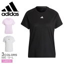 【ネコポス配送】 アディダス 半袖Tシャツ レディース ADIDAS AEROREADY トレイン エッセンシャルズ ミニマル ロゴ クルーネック半袖Tシャツ ...
