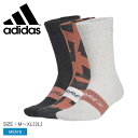 アディダス 靴下 メンズ ADIDAS テレックス マルチソックス 3足組 3足組 ソックス クルーソックス クルー丈 透湿性 クッション性 カジュアル シンプル ブランド ロゴ スポーティ スポーツ アウトドア キャンプ レジャー 人気 定番 総柄