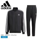 【5/10限定！最大全額Pバック★要エントリー】アディダス セットアップ メンズ ADIDAS スリーストライプス ウーブントラック スーツ セットアップ ジップアップ ロゴ シンプル スリーストライプス ジャージ トレーニング 運動 ランニング スポーティ ブラック 黒 ホワイト 白