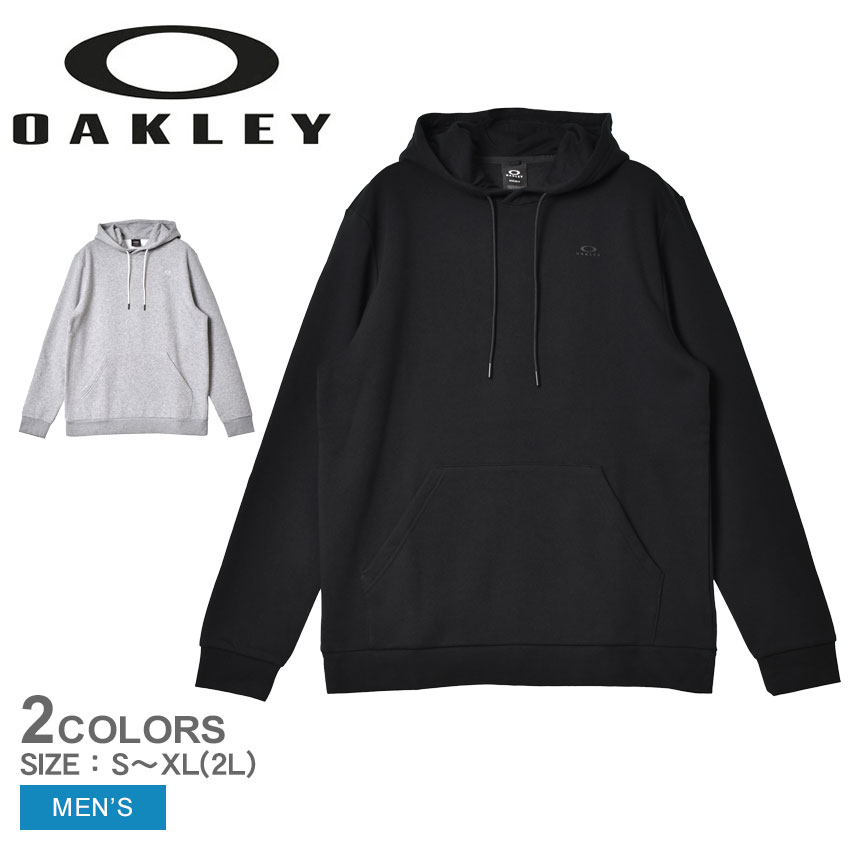 《3日間限定SALE開催中》オークリー パーカー メンズ OAKLEY リラックスプルオーバーフーディー ウエア トップス プルオーバー フード フーディー ブランド スポーツ スポーティ 運動 裏起毛 人気 定番 おしゃれ ロゴ カジュアル ブラック 黒 グレー FOA401723