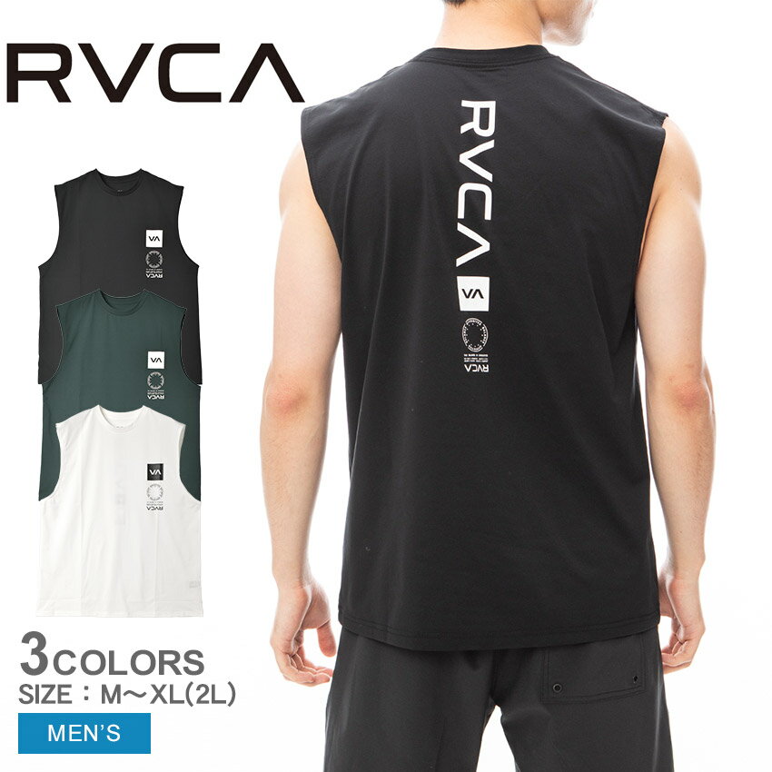 ルーカ タンクトップ  メンズ 【ゆうパケット配送】 ルーカ ラッシュガード メンズ RVCA VA VENT SURF TANK トップス タンクトップ ノースリーブ UVカット UPF50 紫外線 サーフィン サーファー ビーチウェア マリンスポーツ ストリート 海 プール ビーチ 速乾