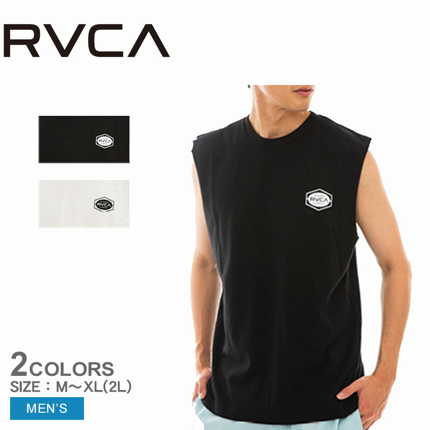 ルーカ タンクトップ  メンズ 《今だけ！全品ポイントUP》【ゆうパケット配送】 ルーカ タンクトップ メンズ RVCA INDUSTRIAL TANK タンクトップ トップス タンクトップ サーフィン サーファー スポーツ 運動 スポーティ ウエア ロゴ プリント サーフ ブラック 黒 ホワイト 白 BD041354