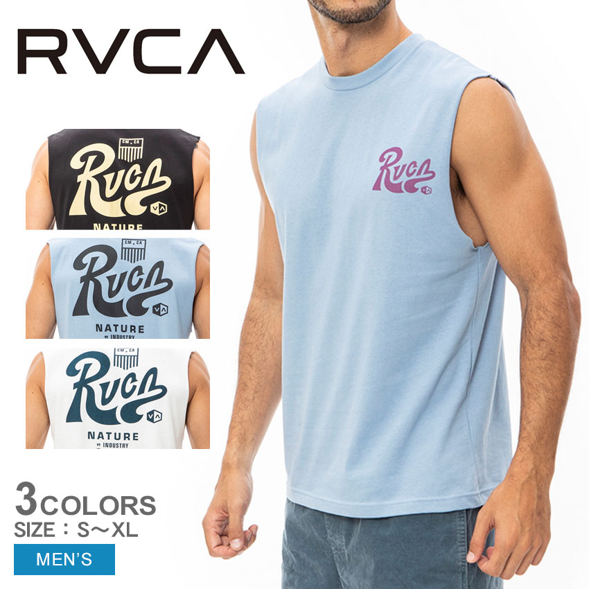 ルーカ タンクトップ  メンズ 《今だけ！全品ポイントUP》【ゆうパケット配送】 ルーカ タンクトップ メンズ RVCA メンズ タクティクス タンクトップ トップス ウェア ウエア クルーネック ロゴ プリント シンプル カジュアル スポーツ サーフ ストリート タウンユース ブラック 黒 ブルー 青 ホワイト