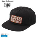デウス エクス マキナ 帽子 メンズ DEUS EX MACHINA SANDY CAP キャップ ロゴ カジュアル ブランド ぼうし タウンユース レジャー アウトドア キャンプ お出かけ 小物 プレゼント ワンポイント 刺繍 ブラック 黒 DMF247578 SANDY CAP