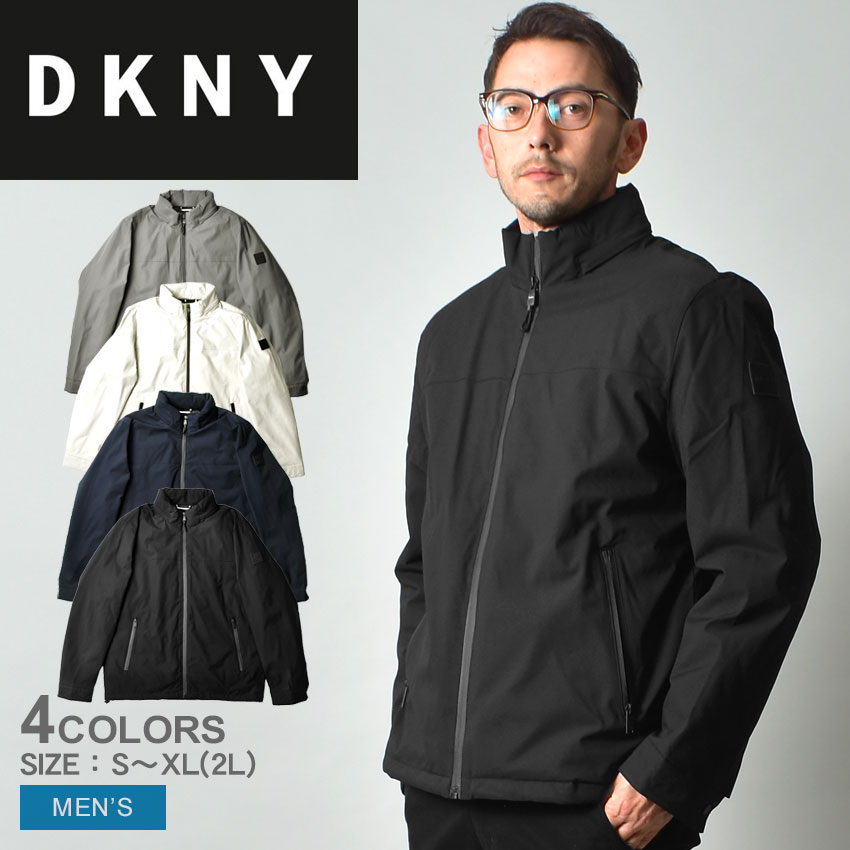 《今だけ！店内全品ポイントUP》ダナ キャラン ニューヨーク アウター メンズ DKNY STRETCH TRAVELER JACKET ジャケット ダウン 長袖 おしゃれ ジップアップ 人気 カジュアル ブランド シンプル 上着 羽織 旅行 定番 防寒 保温 ブラック 黒 グレー ネイビー ホワイト